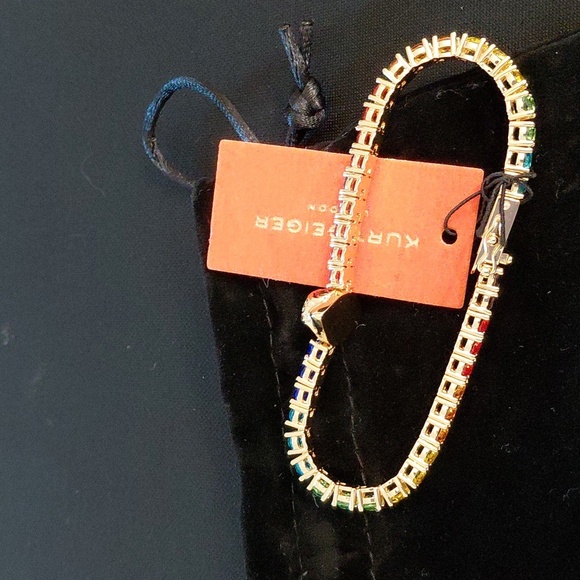 KURT GEIGER TENNIS Bracelet with Rainbow Accents - Picture 8 of 12